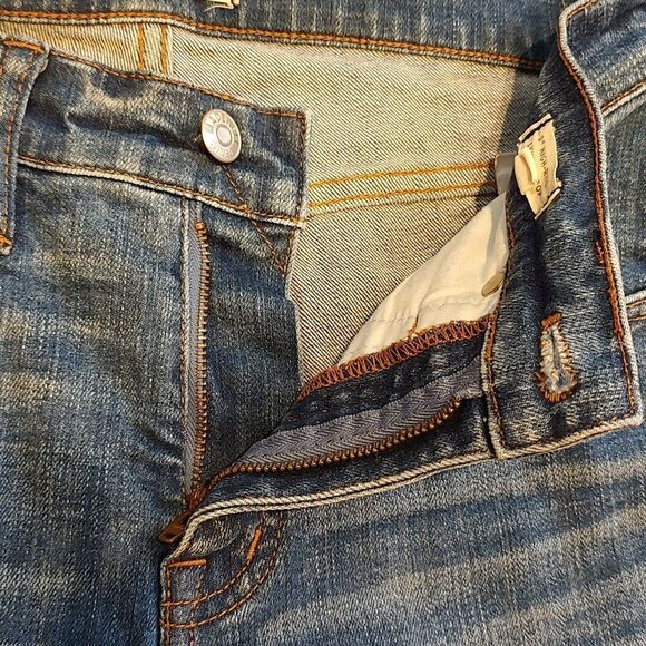 Madewell High Rise Skinny Crop Denim Blue Jean Size 25 - Picture 3 of 14